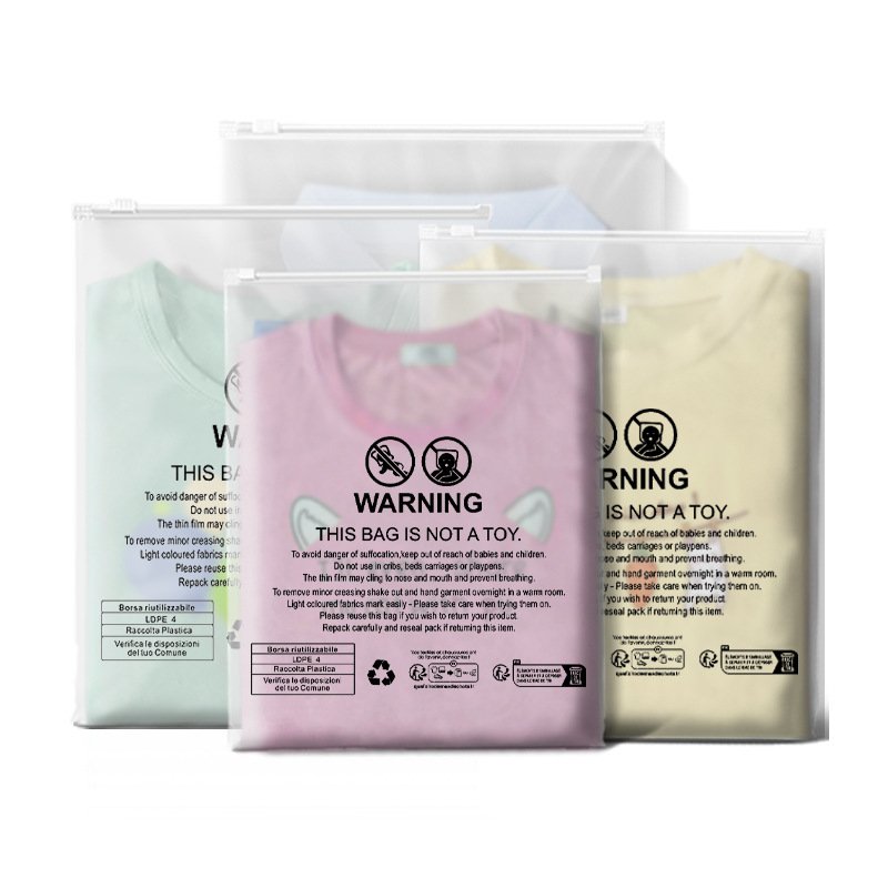 Frosted Zip Lock Bags